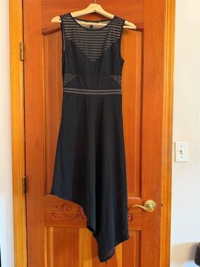 BCBG Maxazaria Black Sheer Dress